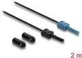DELOCK 91024 - LWL POF Kunststoff Kabel, HFBR 4531-4533Z, Simplex, 2 m