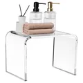 Navaris Fußhocker Badezimmerhocker - Hocker für Dusche - Sitzhocker Badezimmer - Stuhl (1 St), Acryl Duschhocker modern - Badhocker Dusche - Duschstuhl Badhocker