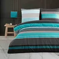 Buymax Bettwäsche 200x200 cm – Bettwäsche Set 3-teilig 200 x 200 cm, Renforcé 100% Baumwolle, Bettbezug mit 2 Kissenbezügen 80x80 cm, Oeko-TEX, Reißverschluss, weich und atmungsaktiv