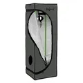Zelsius Growzelt MyHomeGrow Grow Tent | Indoor Growroom | Growschrank Darkroom Pflanzenzelt Gewächshaus Zuchtzelt (40 x 40 x 160 cm, Grau)