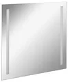FACKELMANN LED Spiegel linear Mirrors/Wandspiegel mit LED-Beleuchtung und Ambientelicht/Maße (B x H x T): ca. 80 x 75 x 2 cm/hochwertiger Badspiegel/moderner Badezimmerspiegel/Breite 80 cm
