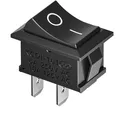 CABLEPELADO Wippschalter, 2-Wege-Schalter, 2-Wege-Schalter, 2-poliger Schalter, Schalter 2 Klemmen, Ein-/Ausschalter, SPST-Schalter, 16 A, 250 VAC, 10 A, 125 VAC, Schwarz, ohne Licht