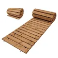 Holzpfad Holzweg Gartenweg Rollpfad 250x43x2cm Tannenholz Anti-Rutsch wetterfest