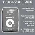 BioBizz ALL MIX 50 Liter Blumenerde Pflanzerde Substrat Growerde Bio