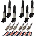 6x Zündspule + 6x BOSCH Zündkerzen für BMW 3 5
