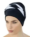 Fashy Badekappe - Badehaube Badekappe Bademode Damen Schwarz Weiß 3493-20