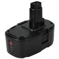 EXTENSILO Akku kompatibel mit Dewalt DC213KB, DC212N, DC212KA, DC212B, DC212KZ, DC212KB, DC212, DC020 Werkzeug (5000 mAh, Li-Ion, 18 V)