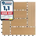 Floordirekt - Wpc-terrassenfliese Classic Teak 30 X 30 Cm