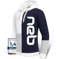 Nebulus Herren NEB, Pulli, Pullover, Sweatshirt, grau-Navy-weiß - M