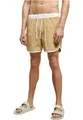 Urban Classics Herren Retro Swimshorts – Schnelltrocknende Badeshorts aus Polyester mit Kordelzug, elastischem Bund & Retro Design, ideal für Strand, Pool & Urlaub,White/Unionbeige,S