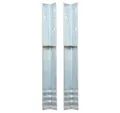 vidaXL H-Pfostenanker Bodenanker L-Form für Spielturm 2 Stk. Stahl 5 x 5 x 50 cm, (2-St)