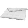 warme Daunendecke, 135 x 200 cm, 20% Daunen / 80% Federn, Steppbett, sleepling - Weiß