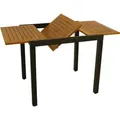 Degamo - Balkon-ausziehtisch Vicenza 80/120x70cm, Aluminium Anthrazit + Akazie Geölt, Fsc®-zertifiziert