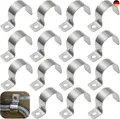 TenaLucy 20 Stk Kabelschellen, Hochleistungs Einzelloch Kabelschellen Metall,