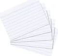 herlitz Karteikarten, DIN A5, liniert, weiß