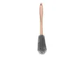 WENKO Reinigungsbürste Flaschenbürste HOLIE, Braun, Grau, L 30 cm, Buchenholz, Silikon, spülmaschinengeeigneter Bürstenkopf