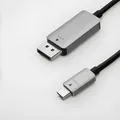 Amazon Basics C-auf-DisplayPort-Kabel Aluminium, 1.8 m, Grau