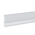 PROVISTON Sockelleiste 20 x 90 x 2000 mm Moderne Fußleiste Eckiges Profil Hochwertige Fußleiste Kunststoff Weiß Wasserfest, Robust und Langlebig