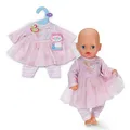 BABY born Kleid rosé - Puppenkleid mit Langen Armen, Tüll-Rock & Leggings - Hochwertige Puppenbekleidung - Puppenzubehör für Puppen der Größe 36 cm