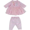 Baby born Kleid in rosé mit Tüllrock u. Leggins 36cm