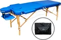 ZEN Massageliege Massagetisch Massagebank Therapieliege mobil klappbar blau