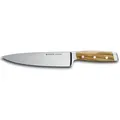 Felix Solingen Kochmesser First Class Wood, Handmade in Solingen, lebenslanger kostenloser Nachschleifservice silberfarben