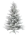 Künstlicher Weihnachtsbaum grün/weiß 180 cm mit Kunstschnee bedeckt Brisco