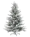 Künstlicher Weihnachtsbaum grün/weiß 180 cm mit Kunstschnee bedeckt Brisco