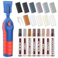 Laminat Reparaturset, 11 Farben Vinylboden Reparaturset mit Wärmestift Parkett Möbel Hartwachs Reparaturset Ausbesserungsmarker Abdeckung von Kratzern, Löcher, Rissen, Löchern für Holzboden Schrank