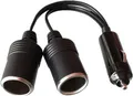 Zigarettenanzünder Verteiler Stecker Adapter 12V/24V, 2 USB-Ausgänge, 13A