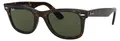 Ray-Ban ORIGINAL WAYFARER CLASSIC, Erwachsener, Uni, Quadratisch, Schildkröte, Nicht-polarisierte Linse, Azetat