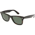 Ray-Ban RB 2140 WAYFARER Unisex-Sonnenbrille Vollrand Quadratisch Acetat-Gestell, braun