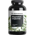 natural-elements Magnesium Bisglycinat, 180 Kapseln, Magnesiumbisglycinat, 300 mg