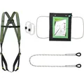 Kratos Sicherheitsgurt Set für Arbeitsbühne, 1-Punkt-System, Auffanggurt, Set, bis 140 kg, Einheitsgröße