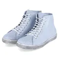 Andrea Conti 03457280-821 Pastellblau Damen Schnürstiefeletten Glattleder in hellblau - Gr. 42