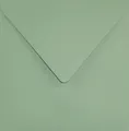 25 quadratische Briefumschläge Grün 153x 153 mm 120g Keaykolour Matcha Tea gr...