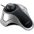 Kensington Maus Orbit optischer Trackball, 64327EU, 2 Tasten, 1600 dpi, mit Kabel, silber / schwarz