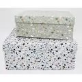 4x Boxen 5er Set Kisten Aufbewahrung Lagerung Karton Verpacken Geschenke Decken