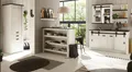 Furn.Design Küchenbuffet Stove (Küche in weiß Pinie Landhaus, 6-St., Set inklusive Küchentheke) mit Soft-Close
