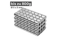 MaajeeKuto Magnet Neodym Scheibenmagnet 5x5mm N38 Supermagnet Ni-Cu-Ni 800g Haftkraft (20-St), Werkstoff: NdFeB, Farbe: Silberfarben
