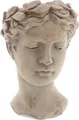 Pflanztopf Büste Thalia, Übertopf, Blumentopf aus Beton Antik gewischt 26 cm