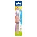 Pelikan 700368 Borstenpinsel Sorte 613F, Größe: 4, 6 und 8, 3 Stück Borstenpinse