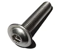 50 Stück Linsenkopf Schrauben mit Flansch M5x40 mm - ISO 7380/2 - A2 Edelstahl - Innensechskant - V2A – Linsenflanschkopfschrauben (50, M5x40 mm)