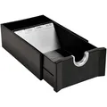 EXACOMPTA Visitenkartenhülle Visitenkartenbox Exactive schwarz/silber. schwarz|silberfarben