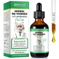 Flüssige Wurmkur für Katzen 60ml - Mit Probiotika, Breitband-Parasitenschutz