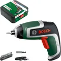 Bosch Akku-Schrauber IXO 7 Basis mit Micro USB Kabel, Bits, Box