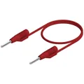 Hirschmann Test & Measurement MVL 2/50 rt Messleitung Stecker 2 mm Stecker 2 mm
