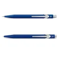 Caran d'Ache 849 Set: Kugelschreiber & Druckbleistift, Saphirblau