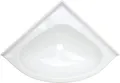 Eckwaschbecken mini oval - Einlegemulde - 345 x 345 mm