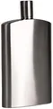 BasicNature Brush Flachmann, 125ml, Edelstahl